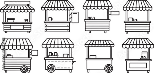 Diagram showing different types of car engine cylinder heads and configurations Vector