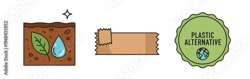 Eco friendly biodegradable packaging alternatives.