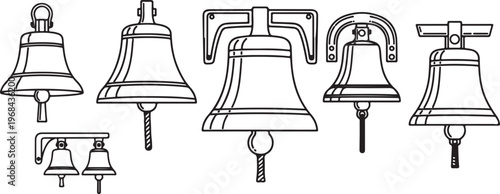 Vintage wooden rocking chair with decorative carvings and leather seat Vector