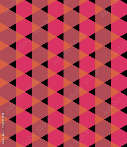 Seamless geometric pattern with triangles