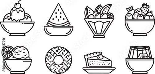 A collection of whimsical jelly jars with unique and creative designs Vector