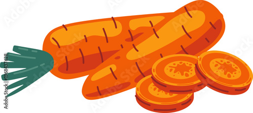 Fresh Carrot Illustration