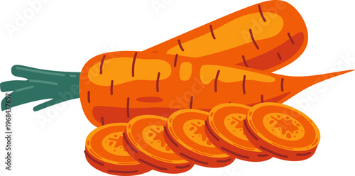 Fresh Carrot Illustration
