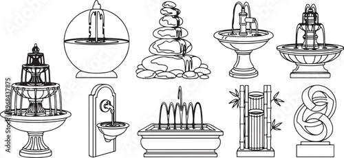 Historical mechanical and scientific devices from the renaissance era Vector