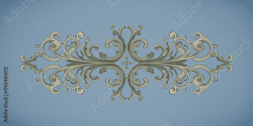 Elegant abstract vintage floral wallpaper design with golden swirl ornaments and ornate black textures featuring seamless retro flower patterns and vector illustration elements