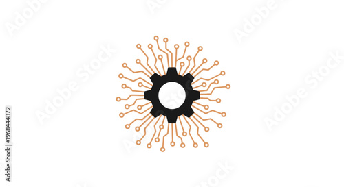 Circuit board microchip closeup.