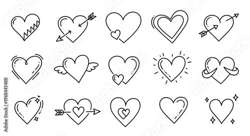 Heart Symbols and Icons.