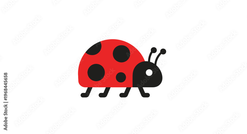 Obraz premium Ladybug Insect Red Black Spots.