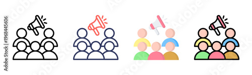 Customer Satisfaction icon set multiple style collection