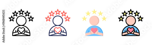 Happy Client icon set multiple style collection