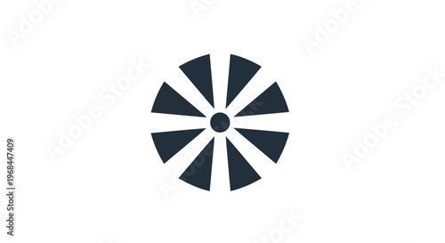 Wind turbine rotor closeup.