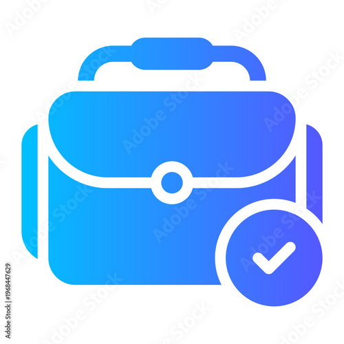 camera bag gradient icon