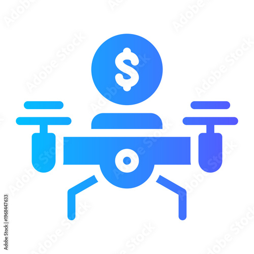 camera drone gradient icon