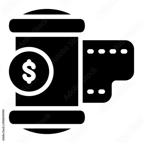 camera roll glyph icon