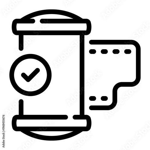 camera roll line icon