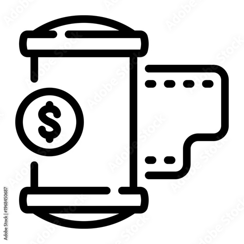 camera roll line icon