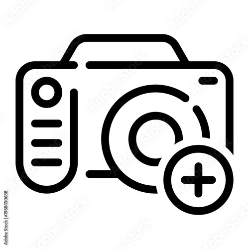 camera line icon