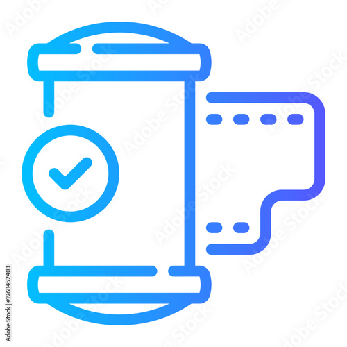 camera roll gradient icon