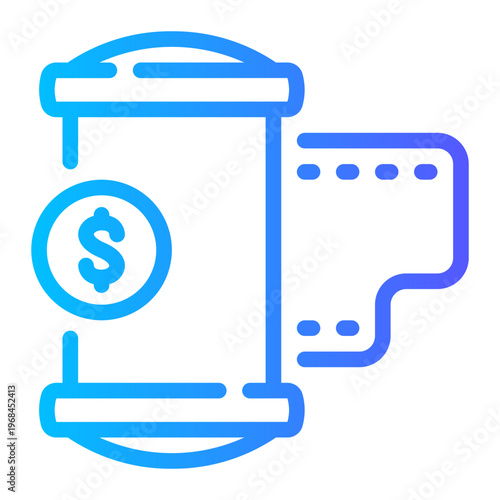 camera roll gradient icon