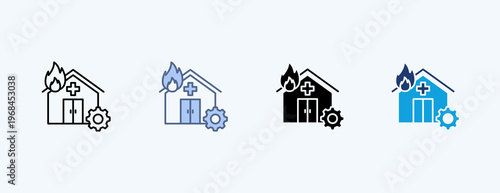 Disaster Recovery Multiple Icon