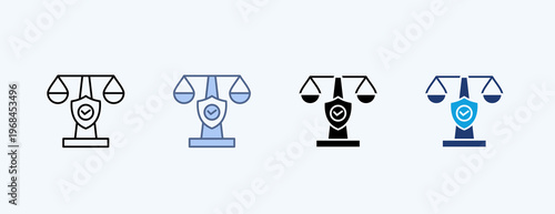 Security Compliance Multiple Icon
