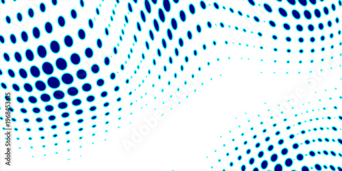  Blue comic pop-art halftone background vector