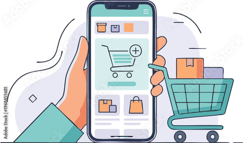 Mobile Online Shopping App Interface