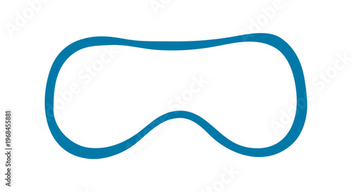 Snorkeling, diving scuba mask, goggles illustration isolated. Water sports, active lifestyle, beach, summer holidays, vacations, resort. Flat design element, clip art Hand drawn vector