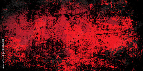 abstract red and black grunge weathered old vintage scary background.Vector modern eps 10