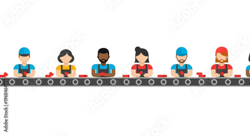 Diverse group of people racing go-karts.