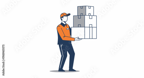 Worker holding house plan blueprint.