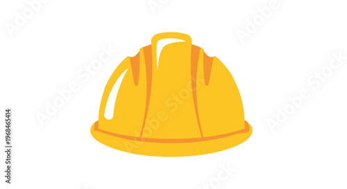 Yellow Hard Hat Safety Helmet.