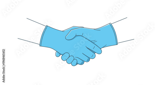 Two hands shaking in agreement deal.