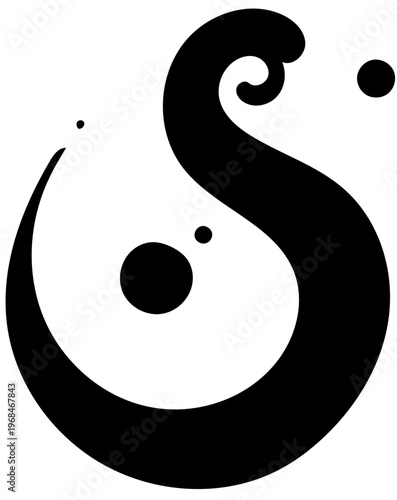 Decorative Tattoo Art Inspired by Semicolon Symbol