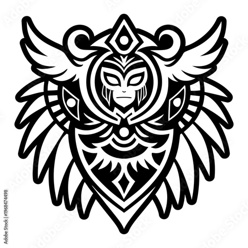 A glyph style icon of ethereal symbol