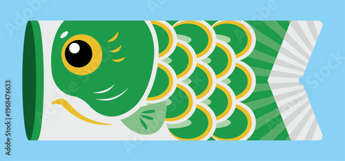 こいのぼり　緑