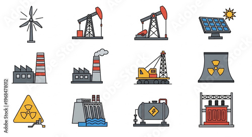 Diverse Energy Sources and Industrial Infrastructure - A Comprehensive Overview.