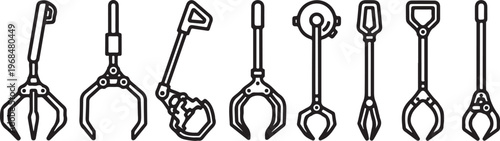 A collection of vintage and modern scissors in various designs Vector