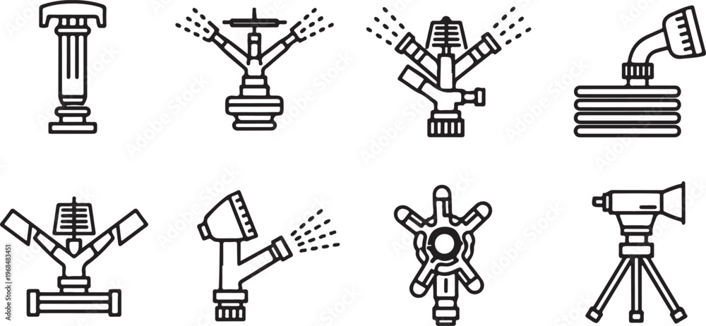 Fototapeta premium Various types of mechanical and architectural joints and connections Vector