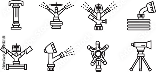 Various types of mechanical and architectural joints and connections Vector