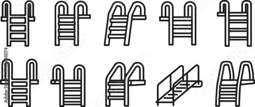 Hand gesture illustrations demonstrating common sign language symbols Vector