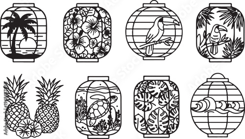 Collection of intricate celtic knot designs and patterns Vector