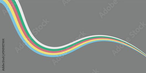 Disability Pride Month. July. Vector banner poster. vector dynamic flag disability pride month.