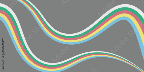 Disability Pride Month. July. Vector banner poster. vector dynamic flag disability pride month.