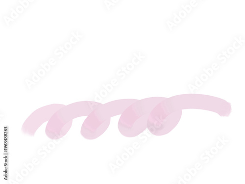 pink hand drawn underline