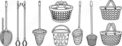 A collection of wireframe animals and objects with geometric bases Vector