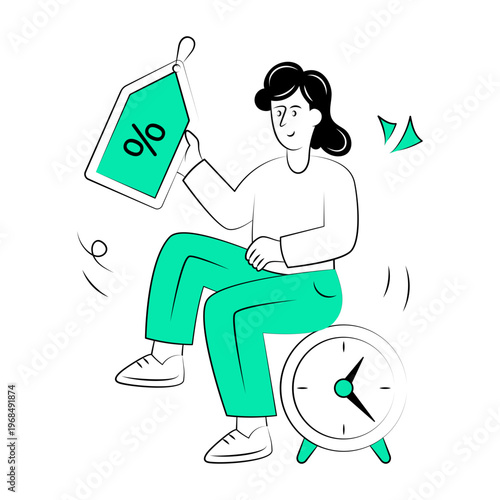 Doodle style illustration showing a limited offer

