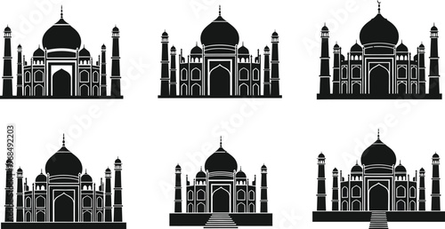 Taj Mahal, a famous landmark in Agra, India. 