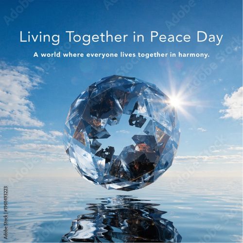 Global Peace and Unity Background for Living Together in Peace Day