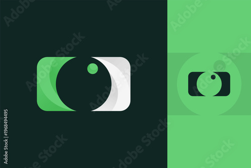 Premium Gradient Camera Logo Modern Photography Studio Media Brand Vibrant Identity Vector Template